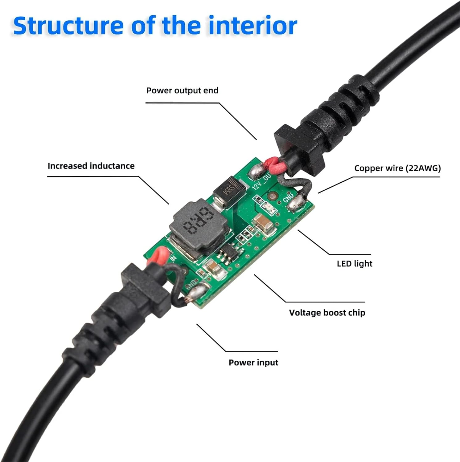 USB C Male to 12V 8W Cigarette Lighter Socket Adapter Power Cable for Dash Cam, GPS, Car Led Light Strips 10W max 1.2M - Image 5